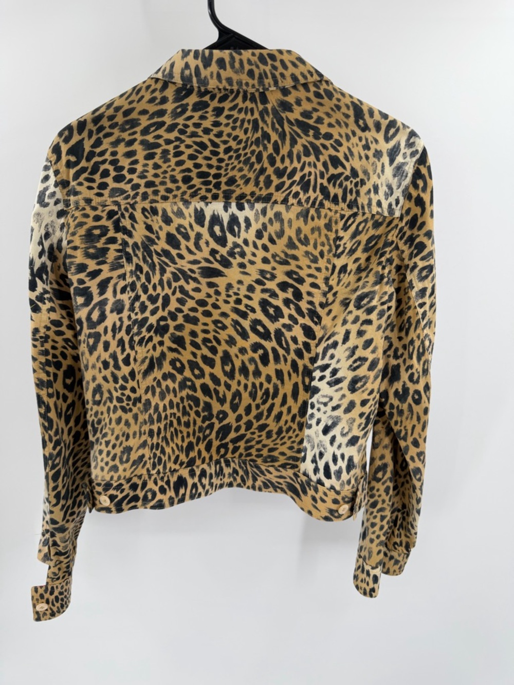 MARELLA Leopard-Print Button Front Shirt Jacket in Tan & Black Made In Italy 10 - Picture 2 of 7